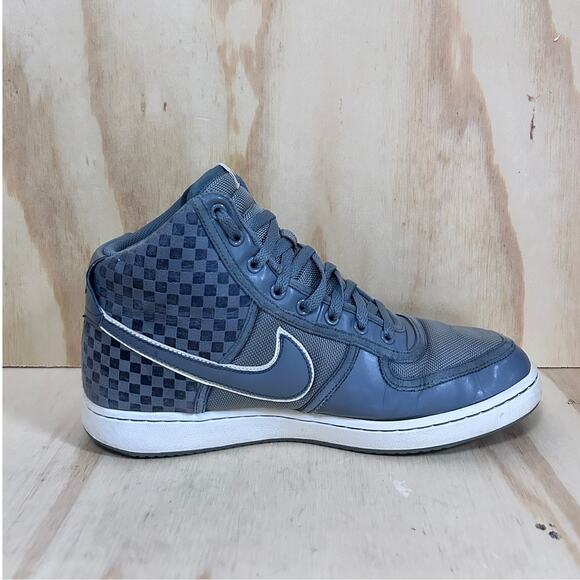 Nike - Vandal High Checked Checkerboard - Sneakers - Gray - Men's - 10 - Picture 5 of 11